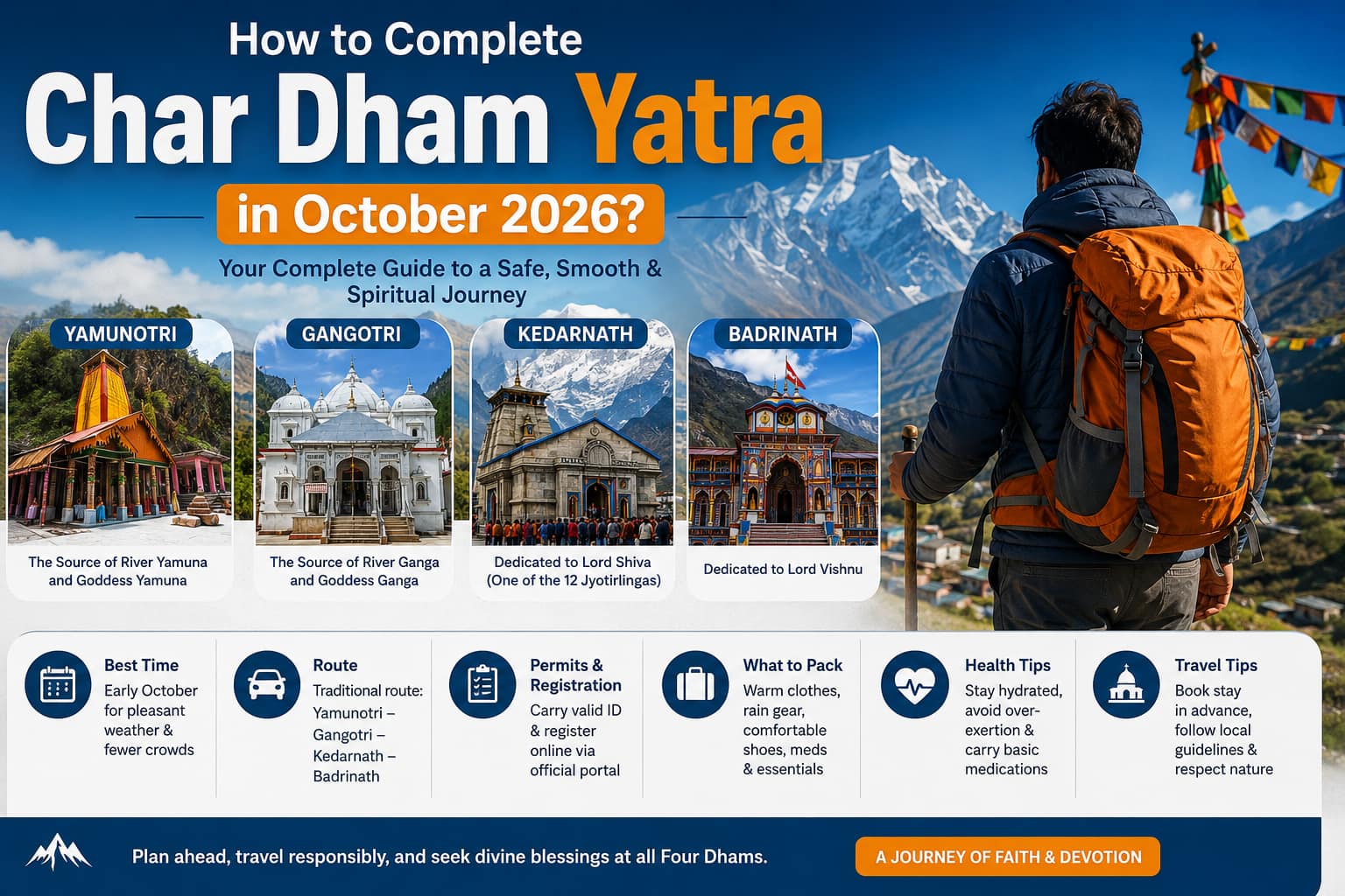 How to Complete Char Dham Yatra in October 2026?