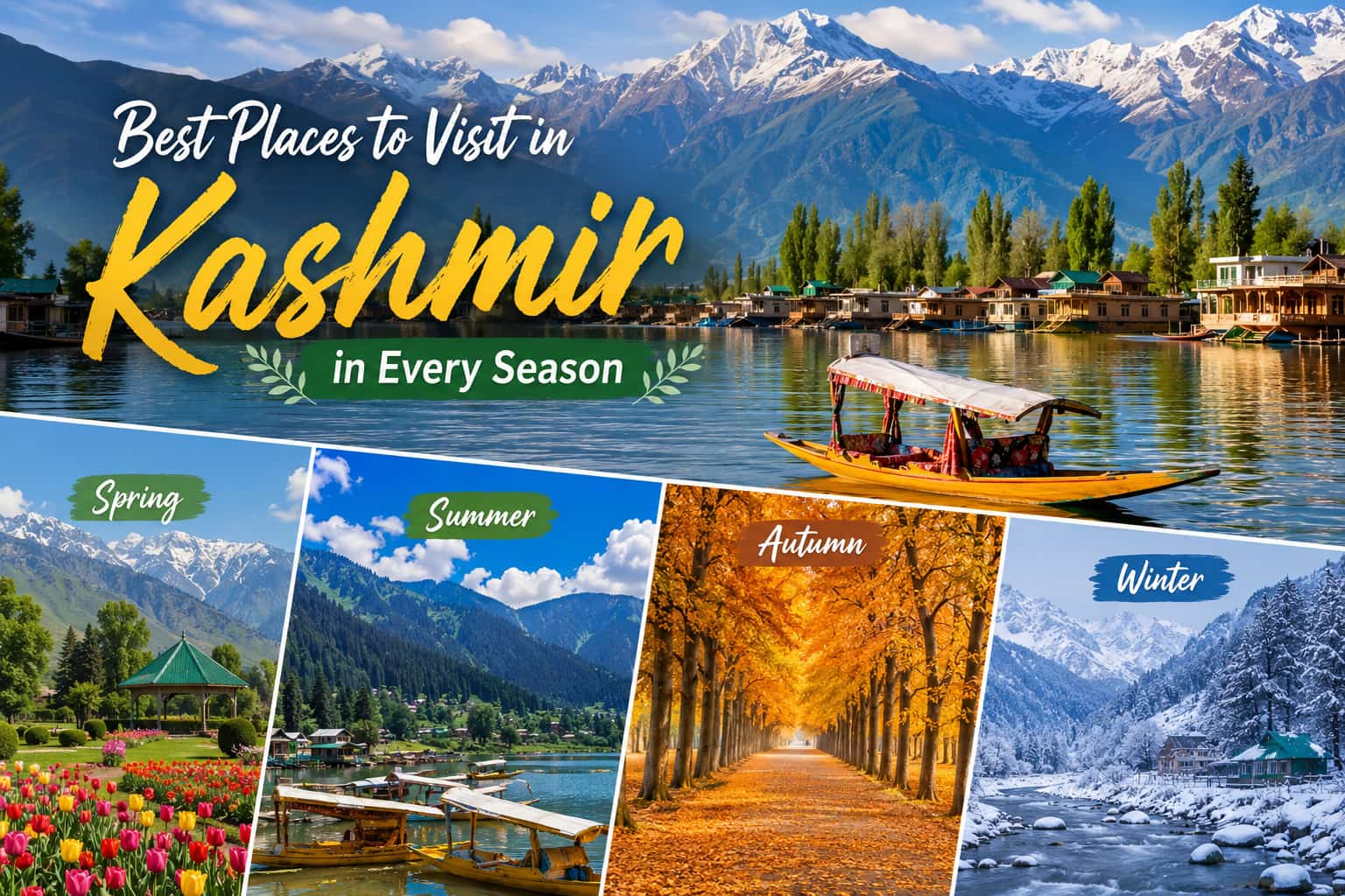 Best Places to Visit in Kashmir in Every Season