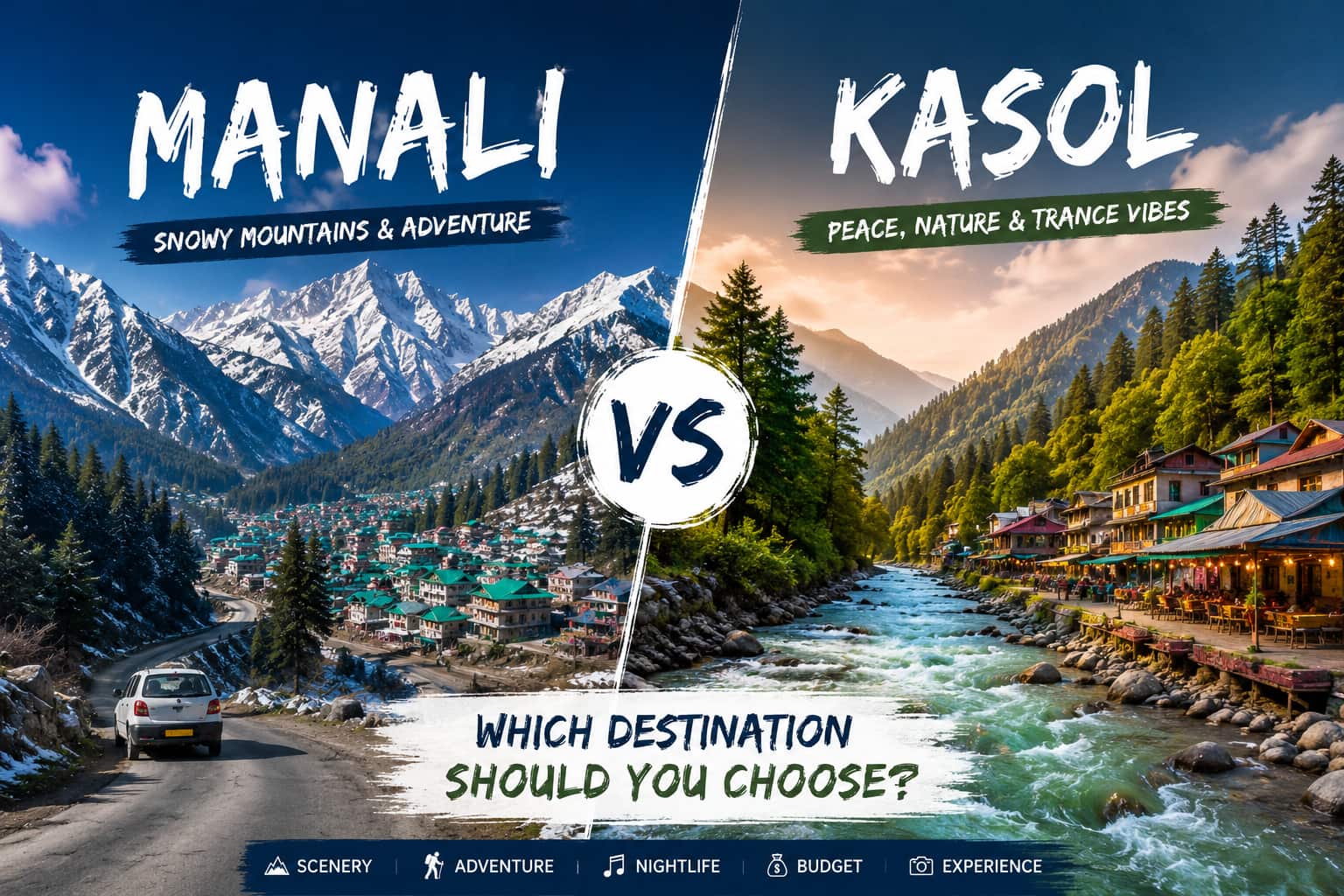 Manali vs Kasol: Which Destination Should You Choose?